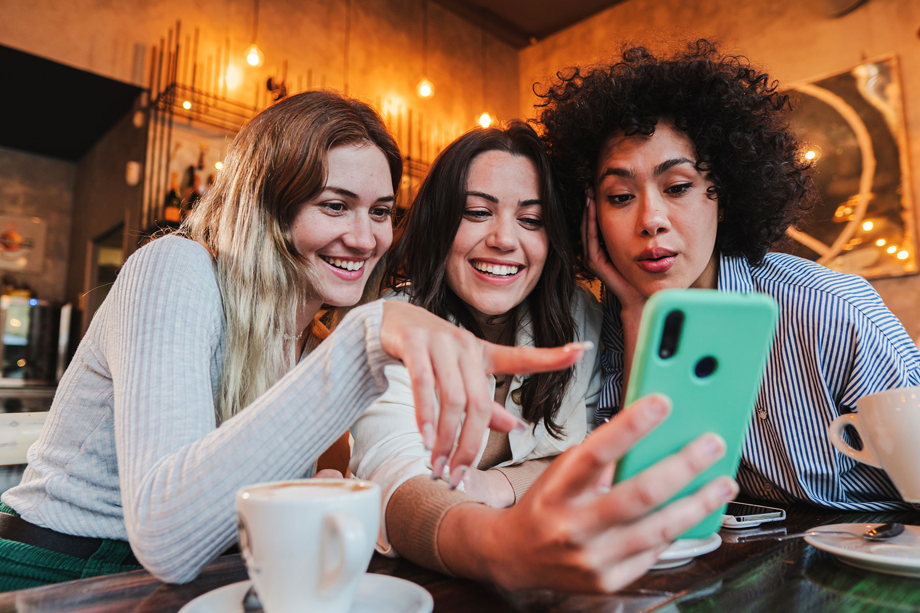 Three women who don't understand social media and addiction are connected