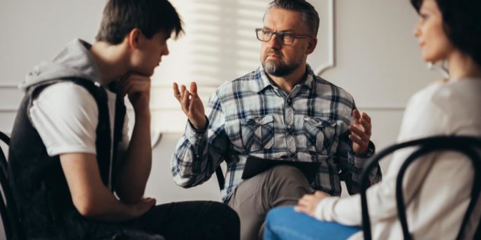 group talking in therapy in a suboxone clinic in worcester massachusetts