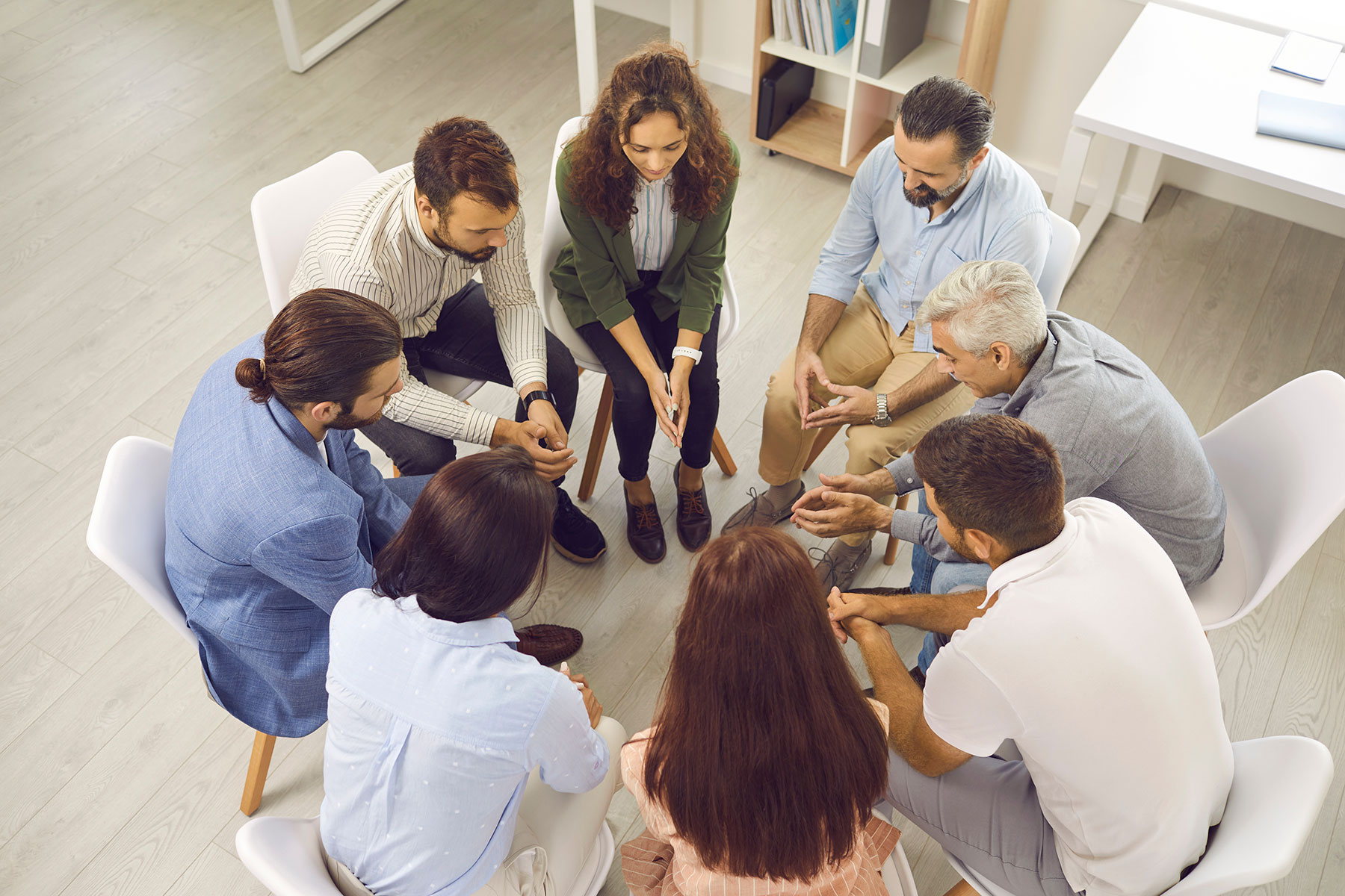 people in group therapy benefitting from counseling after learning about what happens in an intensive outpatient program