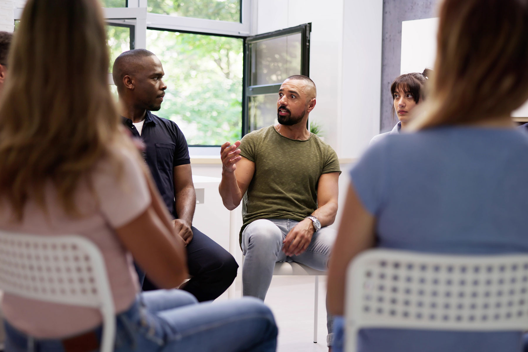 people in group therapy learning how to find opioid addiction treatment in Asheboro NC