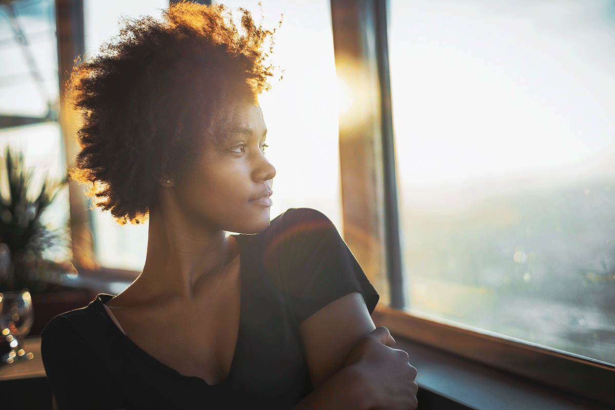 person looking out window wondering how long can you take vivitrol