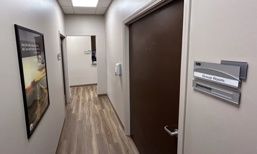 Hallway near group room